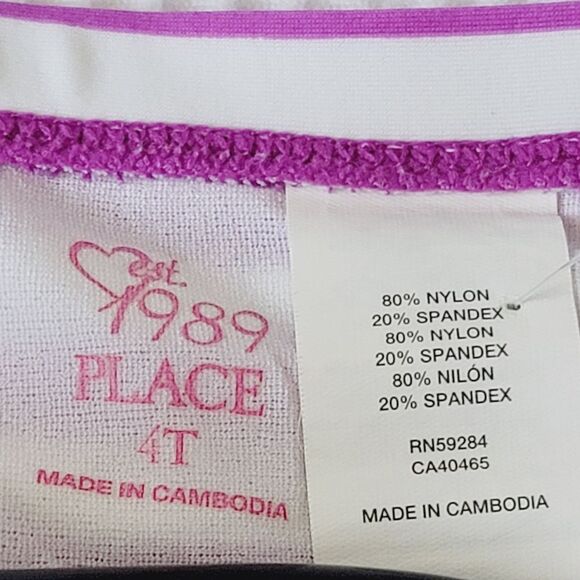 Children place Toddler Girl 2-Piece Rash Guard Swimsuit Set 4T - Picture 5 of 7